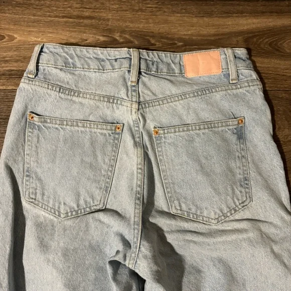 Zara Z1975 HIGH-RISE STRAIGHT JEANS light wash - Picture 14 of 14